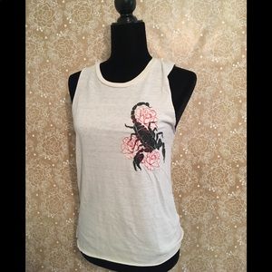 Embroidered scorpion tank